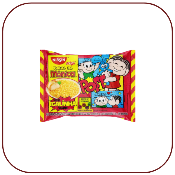 Miojo Sabor Galinha Turma da Monica NISSIN 85g