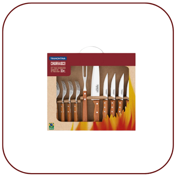 Kit Churrasco 10pc TRAMONTINA
