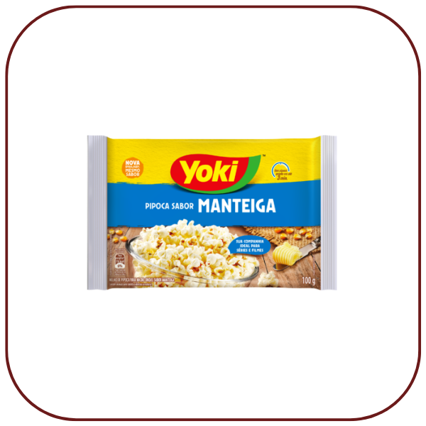 Pipoca Sabor Manteiga para Microondas YOKI 100g - Primitive Butchers